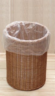 ラタン　カバー付きダストボックス ラタンカバー付き ダストボックス ラタンカバー付き 籐製 ごみ箱