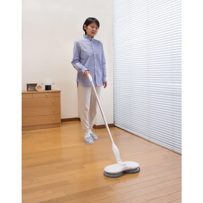 充電式くるくるツインモップ スピンマジック 8点セット 送料込み #flife-4589978101811