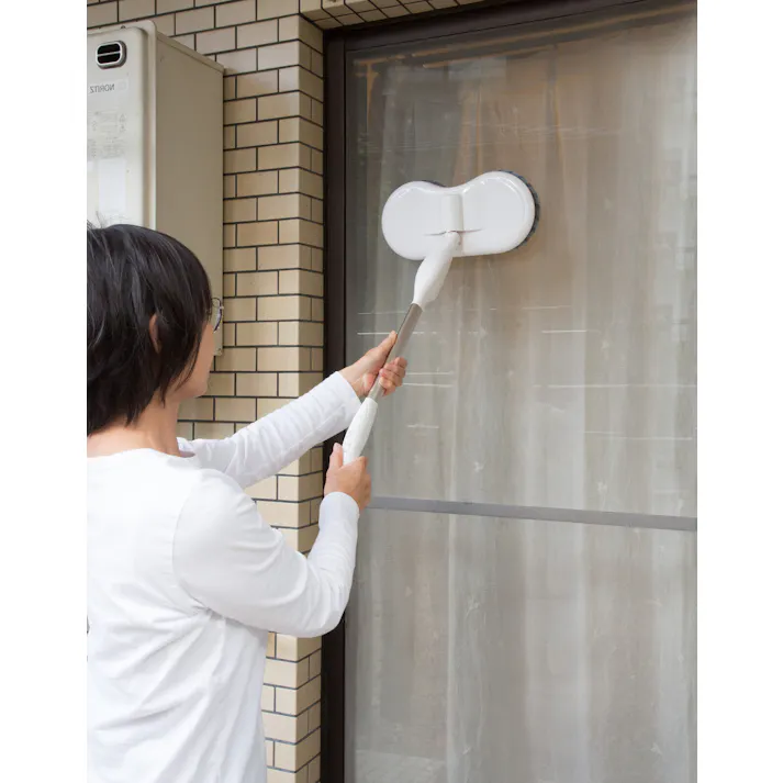 充電式くるくるツインモップ スピンマジック 8点セット 送料込み #flife-4589978101811