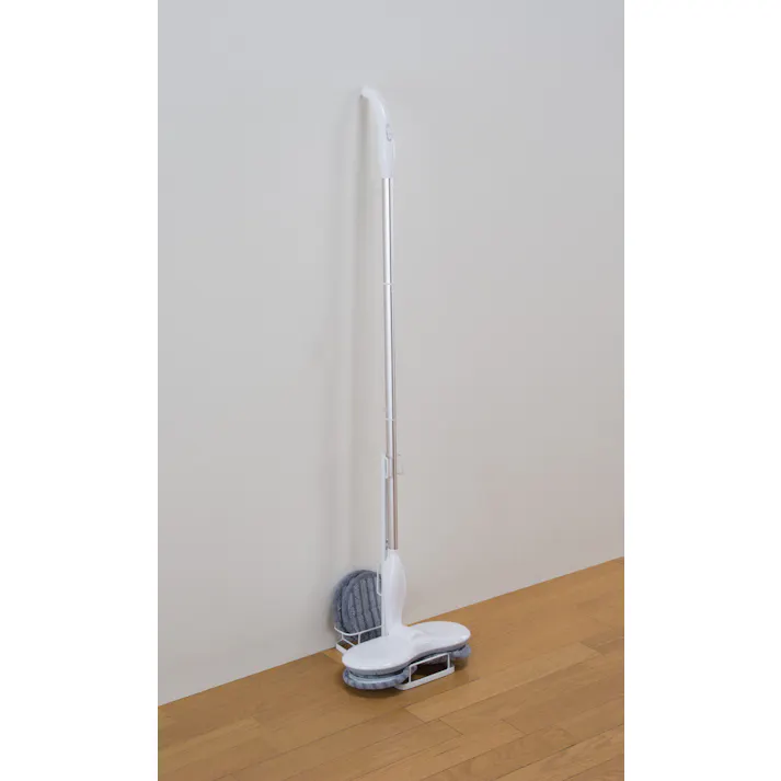 【予備バッテリー付き】充電式くるくるツインモップ スピンマジック 8点セット 送料込み #flife-4589978101828