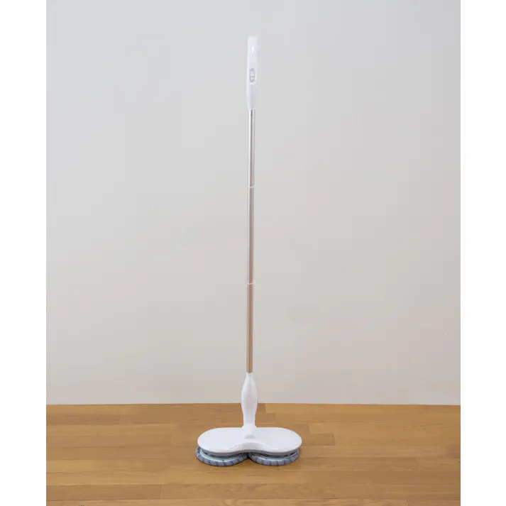 【予備バッテリー付き】充電式くるくるツインモップ スピンマジック 8点セット 送料込み #flife-4589978101828