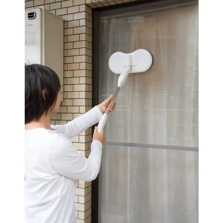 【予備バッテリー付き】充電式くるくるツインモップ スピンマジック 8点セット 送料込み #flife-4589978101828