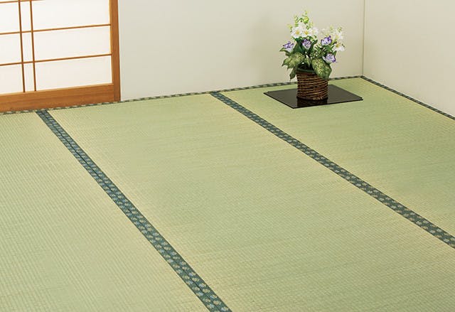 い草ラグ　花ござ　10帖　約435×352cm　夏用　和室用 い草ラグ 花ござ 10帖 約435×352cm 夏用 和室用 い草 ラグ