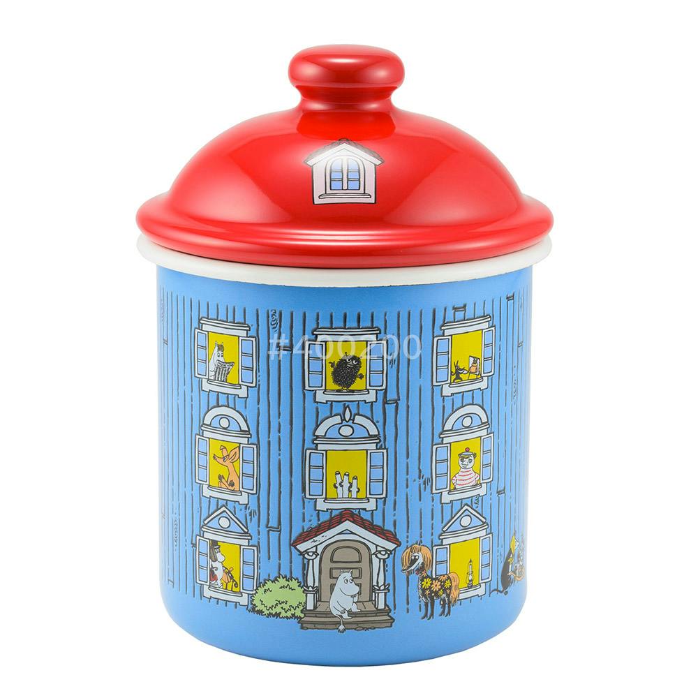 ムーミンハウス ホーローキャニスター 9cm 500ml 富士ホーロー MOOMIN MOH-9CN 貯蔵容器 ムーミンハウス ホーローキャニスター 9cm 500ml 富士ホーロー MOOMIN MOH-9CN 貯蔵容器