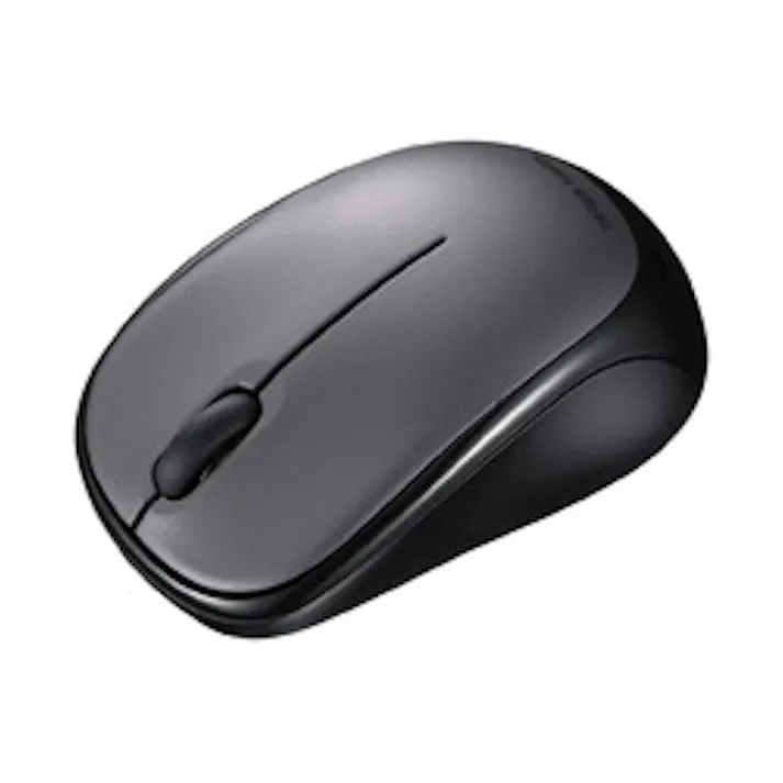 静音BluetoothブルーLEDマウス(ダークシルバー)