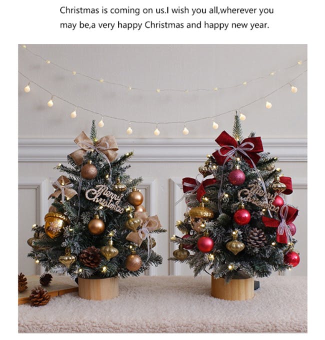 クリスマスツリー 卓上 45cm 60cm ミニツリー イルミネーション 卓上