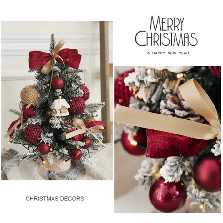 クリスマスツリー 卓上 45cm 60cm ミニツリー イルミネーション 卓上ツリー 松ぼっくり 北欧風 LEDライト付き キラキラ 雰囲気満々 組み立て簡単 クリスマスデコレーション インテリア 電池式 クリスマス パーティー おしゃれ プレゼント