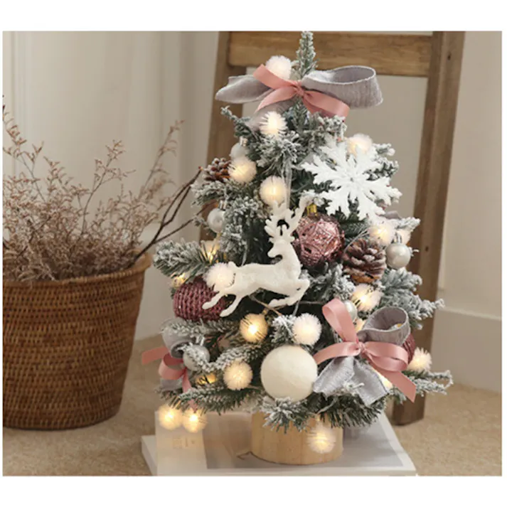 クリスマスツリー 卓上 45cm 60cm ミニツリー イルミネーション 卓上ツリー 松ぼっくり 北欧風 LEDライト付き キラキラ 雰囲気満々 組み立て簡単 クリスマスデコレーション インテリア 電池式 クリスマス パーティー おしゃれ プレゼント