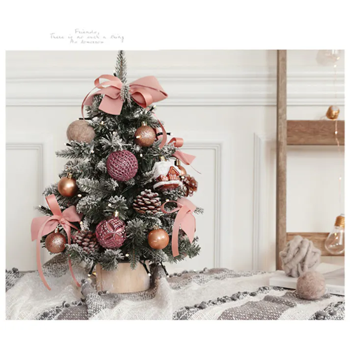 クリスマスツリー 卓上 45cm 60cm ミニツリー イルミネーション 卓上ツリー 松ぼっくり 北欧風 LEDライト付き キラキラ 雰囲気満々 組み立て簡単 クリスマスデコレーション インテリア 電池式 クリスマス パーティー おしゃれ プレゼント