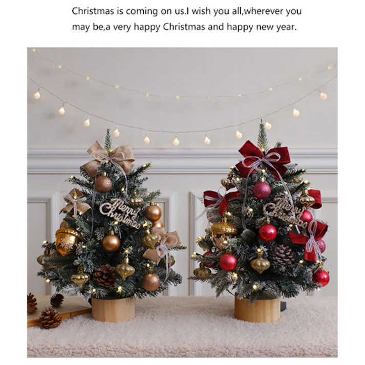 クリスマスツリー 卓上 45cm 60cm ミニツリー イルミネーション 卓上ツリー 松ぼっくり 北欧風 LEDライト付き キラキラ 雰囲気満々 組み立て簡単 クリスマスデコレーション インテリア 電池式 クリスマス パーティー おしゃれ プレゼント