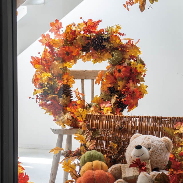 ヘッズ 販促－装飾－その他 約直径760×D160mm オータムデコレーション