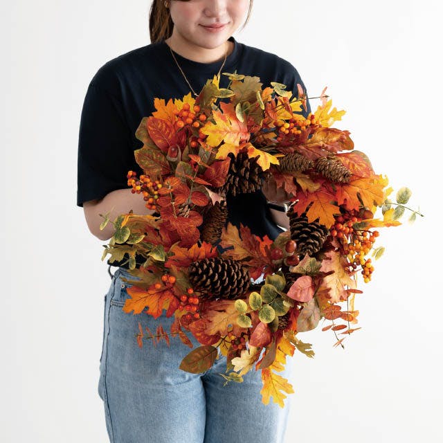 ヘッズ 販促－装飾－その他 約直径600×D160mm オータムデコレーション