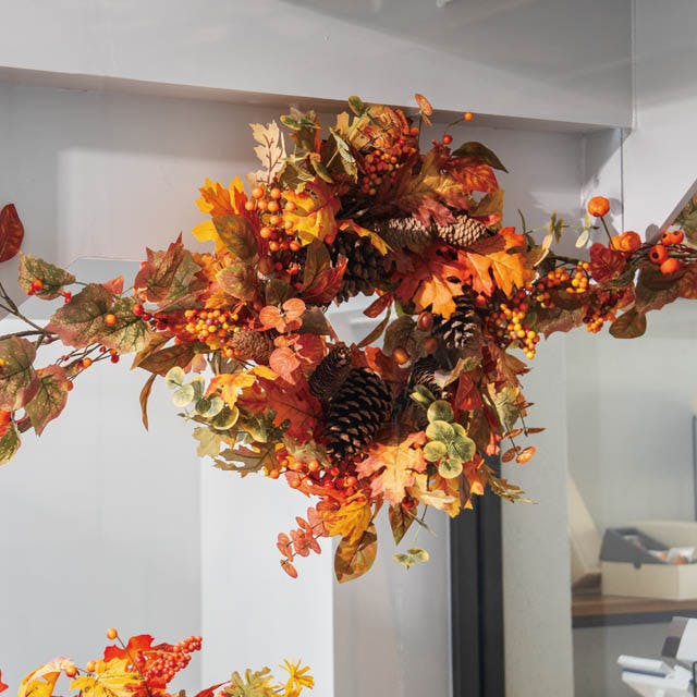 ヘッズ 販促－装飾－その他 約直径600×D160mm オータムデコレーション