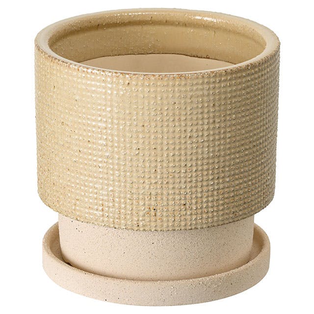 ヘッズ 雑貨－フラワーベース 直径195(155)×H185mm 受皿:直径185×H20mm ハンドメイドアートフラワーポット-33(1個) HEADS HNP-FPO33