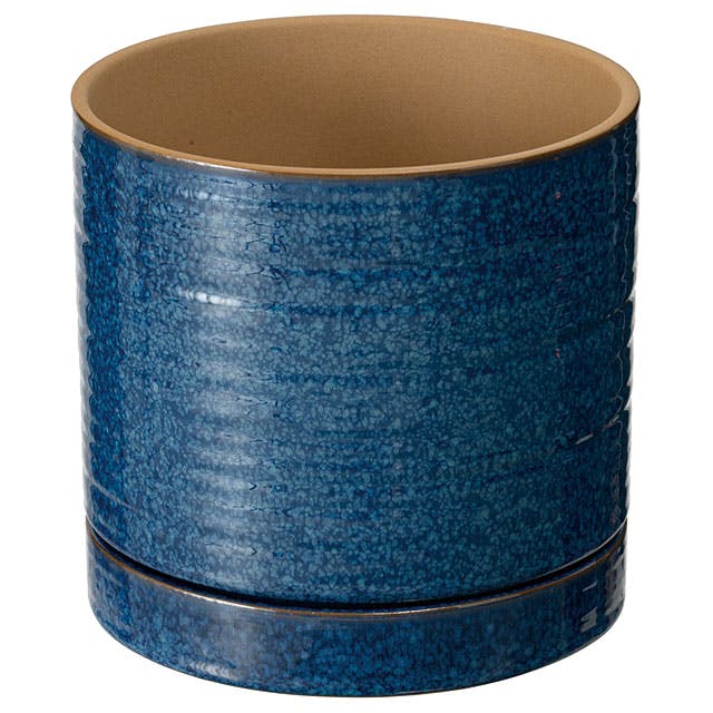 ヘッズ 雑貨－フラワーベース 直径200(170)×H180mm 受皿:直径195×H30mm ハンドメイドアートフラワーポット-37(1個) HEADS HNP-FPO37