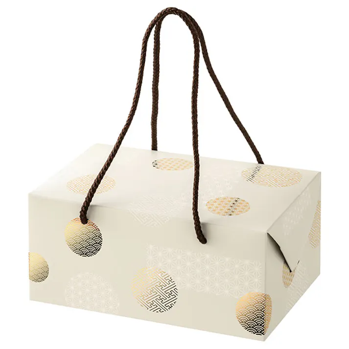 ヘッズ BOX-紙 W240×D160×H110mm 和模様ギフトボックスバッグ型-M(10枚) HEADS JT-GBBM