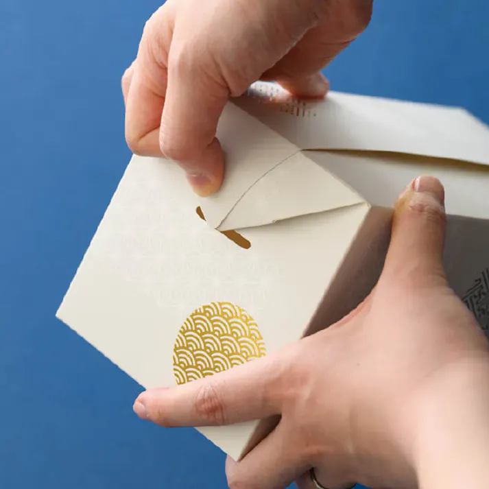 ヘッズ BOX-紙 W240×D160×H110mm 和模様ギフトボックスバッグ型-M(10枚) HEADS JT-GBBM