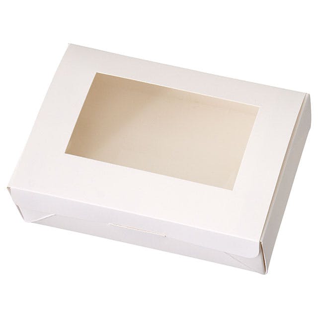 ヘッズ BOX－紙－食品対応 W175×D175×H60mm 無地窓付ギフト