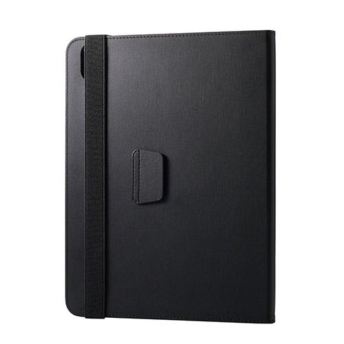 11インチiPad Air(M3/M2) フラップケース 衝撃ガード ベルト付 2アングル 軽量 ブラック ケース・ストラップ 11インチiPad Air(M3/M2) フラップケース 衝撃ガード ベルト付 2アングル 軽量 ブラック ケース・ストラップ