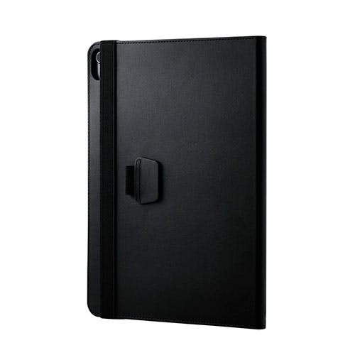 13インチiPad Air(M3/M2) フラップケース 衝撃ガード ベルト付 2アングル 軽量 ブラック ケース・ストラップ 13インチiPad Air(M3/M2) フラップケース 衝撃ガード ベルト付 2アングル 軽量 ブラック ケース・ストラップ