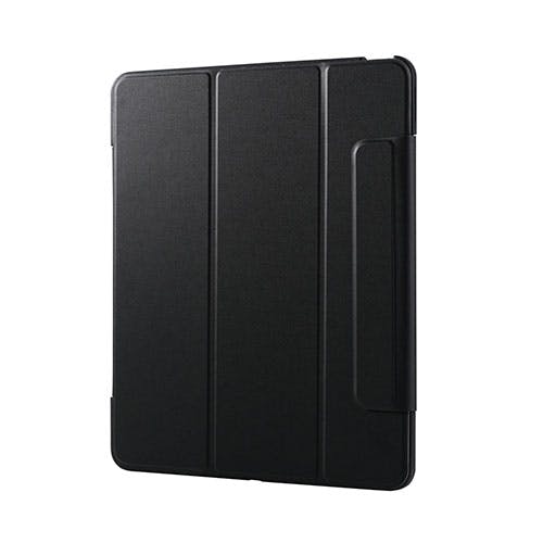 13インチiPad Air(M3/M2) フラップケース 薄型軽量 カラーエッジ 背面クリア ブラック ケース・ストラップ 13インチiPad Air(M3/M2) フラップケース 薄型軽量 カラーエッジ 背面クリア ブラック ケース・ストラップ