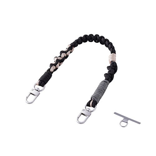 ハンドストラップ編み物 ひとつひとつ丁寧に手作りした温かみのある編み模様 ブラック スマートフォンアクセサリ ハンドストラップ編み物 ひとつひとつ丁寧に手作りした温かみのある編み模様 ブラック スマートフォンアクセサリ