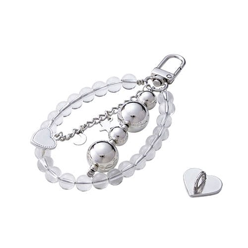 チャームストラップビーズ クリア 透き通るようなガラスビーズの繊細な美しさが際立つ スマートフォンアクセサリ チャームストラップビーズ クリア 透き通るようなガラスビーズの繊細な美しさが際立つ スマートフォンアクセサリ