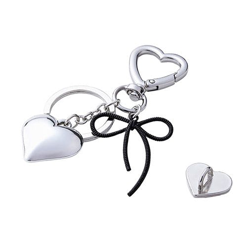 チャームストラップビーズ シルバー 落ち着いた大人な雰囲気のブラックリボン スマートフォンアクセサリ チャームストラップビーズ シルバー 落ち着いた大人な雰囲気のブラックリボン スマートフォンアクセサリ