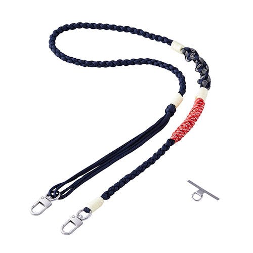 ショルダーストラップ編み物 ひとつひとつ丁寧に手作りした温かみのある編み模様 ネイビー スマートフォンアクセサリ ショルダーストラップ編み物 ひとつひとつ丁寧に手作りした温かみのある編み模様 ネイビー スマートフォンアクセサリ