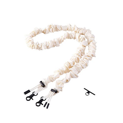 ショルダーストラップシュシュ/カジュアル くしゅくしゅとした立体感 シンプルながら存在感 アイボリー スマートフォンアクセサリ ショルダーストラップシュシュ/カジュアル くしゅくしゅとした立体感 シンプルながら存在感 アイボリー スマートフォンアクセサリ