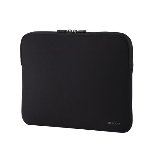 パソコンケース 11.6インチ 撥水 薄型 耐衝撃 ダブルファスナー ブラック パソコン・周辺機器