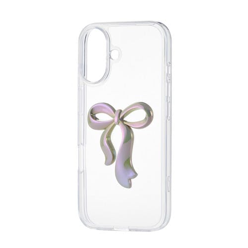 iPhone 17 ケース ハイブリッド 衝撃吸収 リボンデザイン パール茶 ケース・ストラップ iPhone 17 ケース ハイブリッド 衝撃吸収 リボンデザイン パール茶 ケース・ストラップ