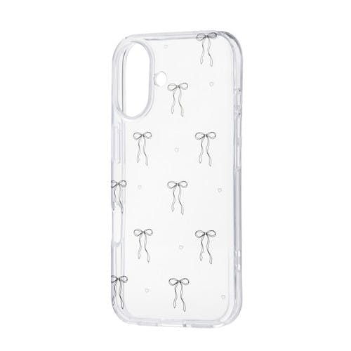 iPhone 17 ケース ソフト 衝撃吸収 リボンデザイン 黒 ケース・ストラップ iPhone 17 ケース ソフト 衝撃吸収 リボンデザイン 黒 ケース・ストラップ