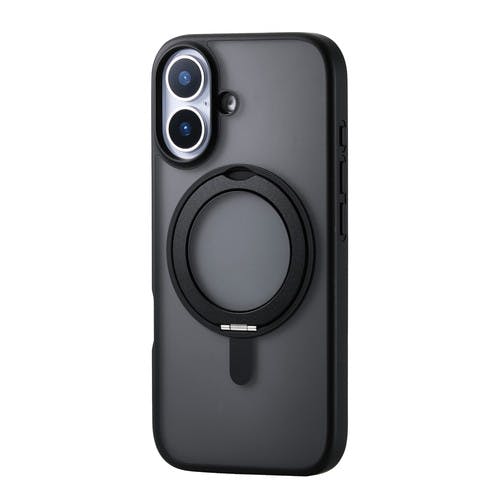 iPhone 17 ケース ハイブリッド 衝撃吸収 MAGKEEP 360度回転スタンド付 黒 ケース・ストラップ iPhone 17 ケース ハイブリッド 衝撃吸収 MAGKEEP 360度回転スタンド付 黒 ケース・ストラップ