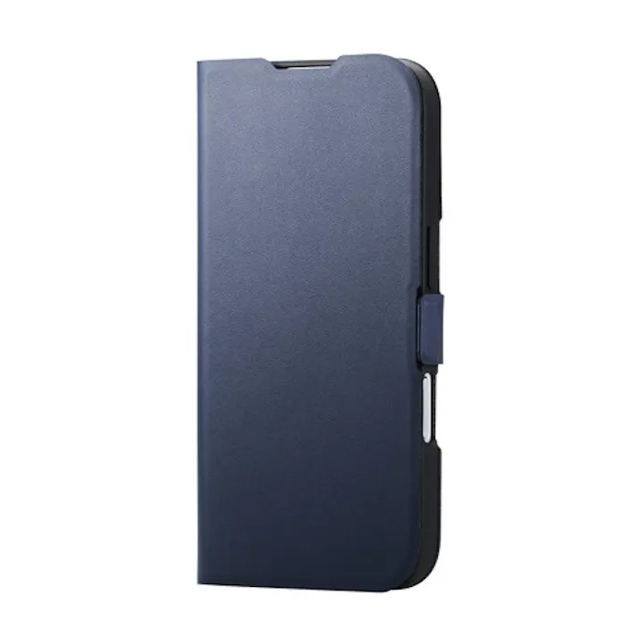 iPhone 17 ケース レザー 手帳型 マグネット 衝撃吸収 超軽量 薄型 紺色