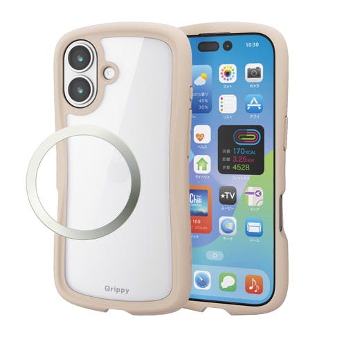 iPhone 17 ケース ハイブリッド 衝撃吸収 Grippy 茶 ケース・ストラップ iPhone 17 ケース ハイブリッド 衝撃吸収 Grippy 茶 ケース・ストラップ