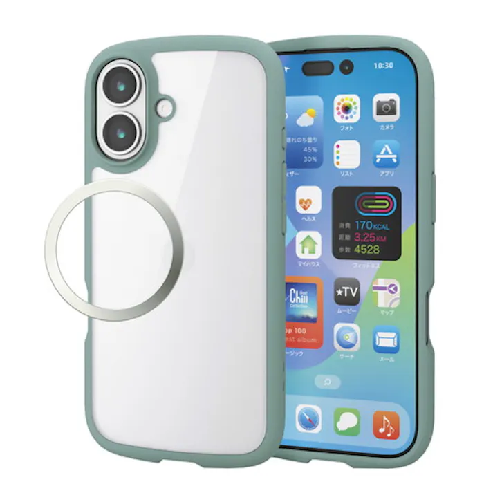 iPhone 17 ケース ハイブリッド 衝撃吸収 軽量 薄型 緑