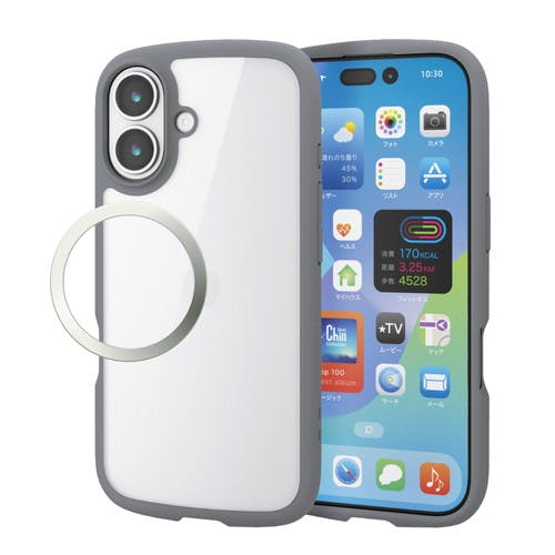 iPhone 17 ケース ハイブリッド 衝撃吸収 軽量 薄型 灰色 ケース・ストラップ iPhone 17 ケース ハイブリッド 衝撃吸収 軽量 薄型 灰色 ケース・ストラップ