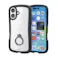 iPhone 17 ケース ハイブリッド 衝撃吸収 リング付 Grippy 黒
