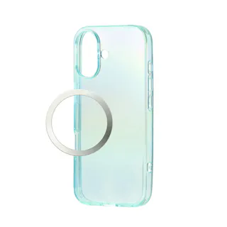 iPhone 17 ケース ソフト オーロラデザイン 青