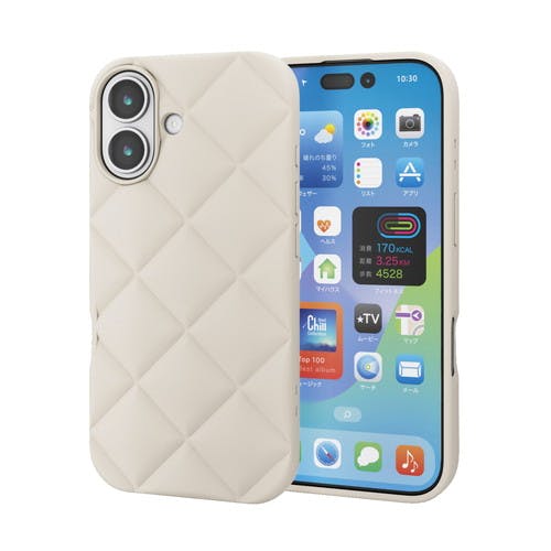 iPhone 17 ケース ソフト 衝撃吸収 キルティング風デザイン 茶 ケース・ストラップ iPhone 17 ケース ソフト 衝撃吸収 キルティング風デザイン 茶 ケース・ストラップ