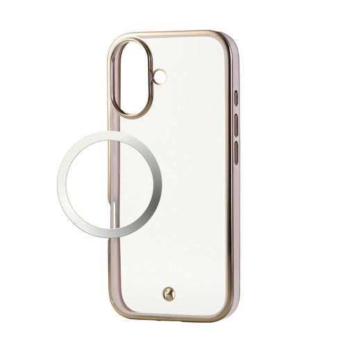 iPhone 17 ケース ソフト 衝撃吸収 メタリックライン 桃色 ケース・ストラップ iPhone 17 ケース ソフト 衝撃吸収 メタリックライン 桃色 ケース・ストラップ