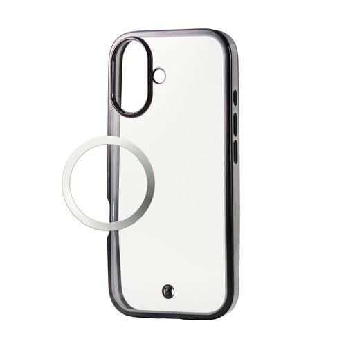 iPhone 17 ケース ソフト 衝撃吸収 メタリックライン 黒灰色ジュ ケース・ストラップ iPhone 17 ケース ソフト 衝撃吸収 メタリックライン 黒灰色ジュ ケース・ストラップ