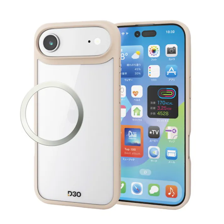 iPhone Air ケース ハイブリッド D3O(R) 超衝撃保護 茶