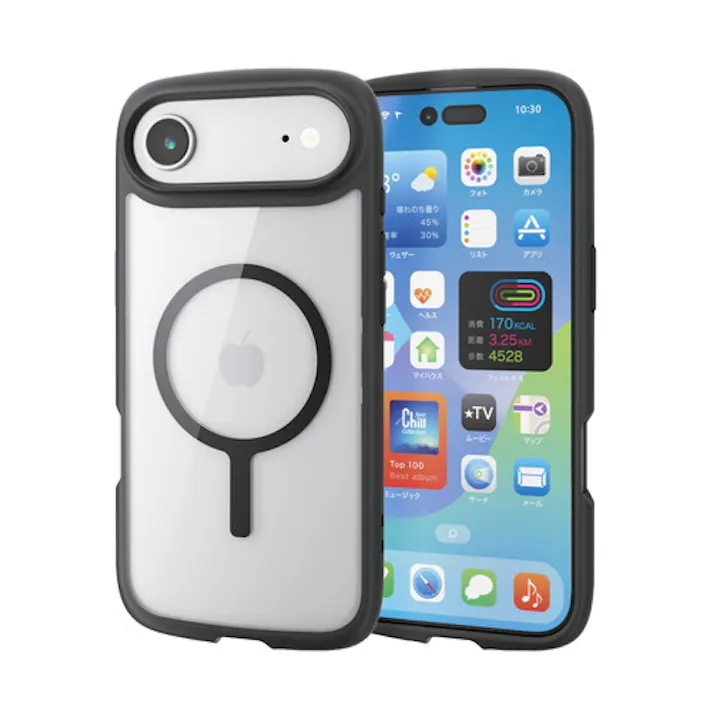 iPhone Air ケース ハイブリッド 衝撃吸収 軽量 薄型 MAGKEEP 黒