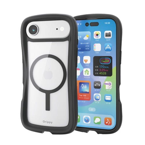 iPhone Air ケース ハイブリッド 衝撃吸収 MAGKEEP Grippy 黒 ケース・ストラップ iPhone Air ケース ハイブリッド 衝撃吸収 MAGKEEP Grippy 黒 ケース・ストラップ