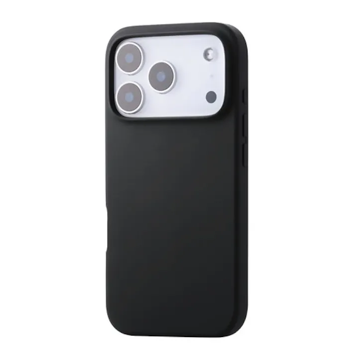 iPhone 17 Pro ケース ハイブリッドシリコン アンチダストコート 黒