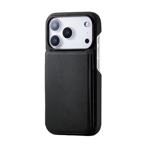 iPhone 17 Pro ケース ソフトレザー カードケース機能付 黒 ケース・ストラップ iPhone 17 Pro ケース ソフトレザー カードケース機能付 黒 ケース・ストラップ