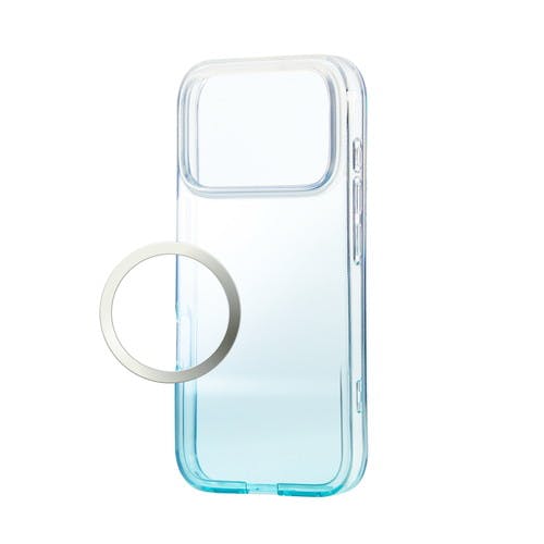 iPhone 17 Pro ケース ソフト グラデーション 青 ケース・ストラップ iPhone 17 Pro ケース ソフト グラデーション 青 ケース・ストラップ