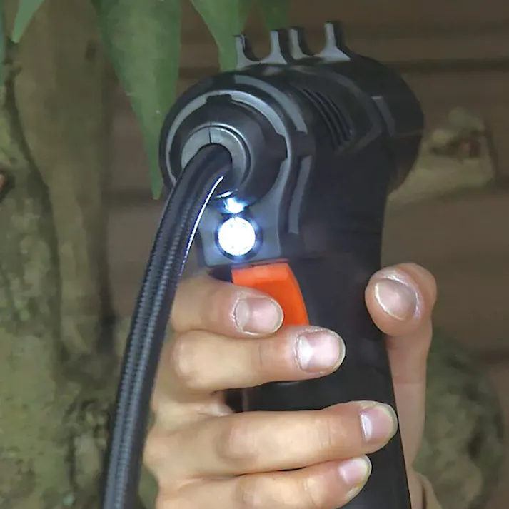 充電式コードレス電動エアーコンプレッサー ACアダプター付き 送料込み #flife-4589978099859